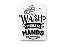 Wash Your Hands Bathroom Sign – Funny Humor Wall Decor for Home and Office