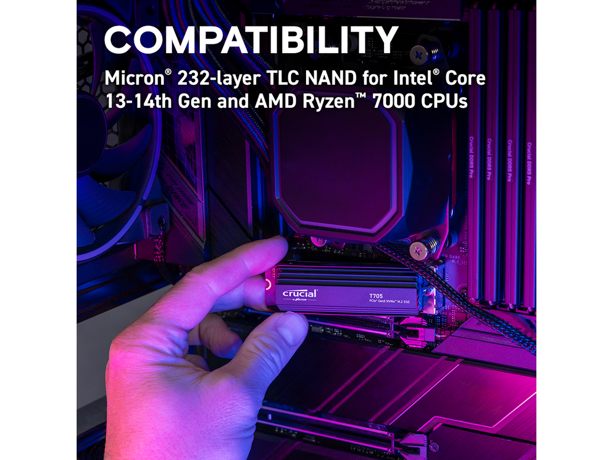 内蔵型SSD Crucial T705 2TB PCIe Gen5 NVMe M.2 SSD Amazon.com: Crucial T705 2TB PCIe Gen5 NVMe M.2 SSD with