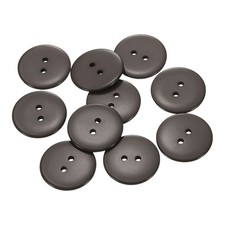 10pcs Resin Sewing Button 30mm 1 3/16" 2-Hole Round Craft Buttons Dark Brown 