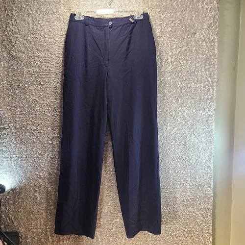 Pantalone donna lana vintage Fendi 365 Roma by Contir taglia 28 blu elegante pantalone