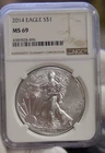 2014 US Silver Eagle $1 NGC MS69