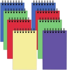 8PCS 3x5 Spiral Pocket Notebooks Small Notepad for School, Office, Travel