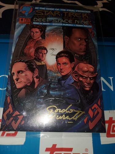 STAR TREK SIGNED Deep Space Nine DS9#1 Malibu Gordon Purcell with COA 1993 #10k - Picture 2 of 14