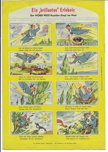 Nord-West Kapitän Nr.3 von 1957 - TOP Z1 Kinder-Illustrierte Werbeheft - Picture 2 of 2