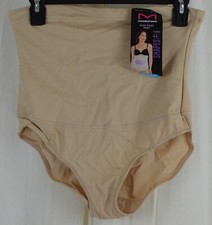 Maidenform Women's Shapewear High Waisted Underwear Latte Size XL
