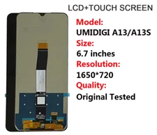 For UMIDIGI A13 / A13S / A13 Pro Display LCD Digitizer Touch Screen Assembly