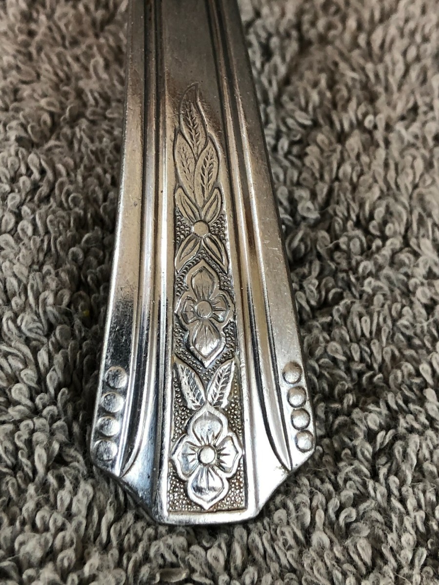 Gemco Stainless Steel Gravy Ladle Spoon Norway Flowers Pattern
