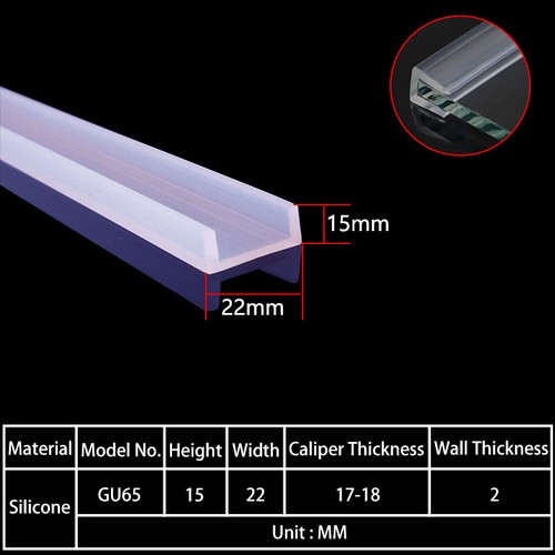 U-förmige Silikon-Dichtung Kantenschutzprofil hitzebeständig für Glas/Metall - Picture 74 of 77