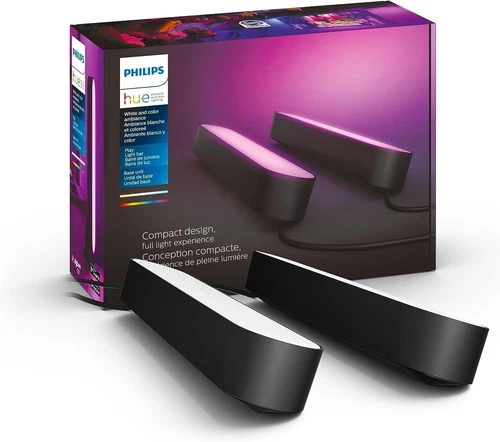 Philips Hue Play White & Color Smart Light, 2 Pack -Black MISSING ALL ACCESSOR
