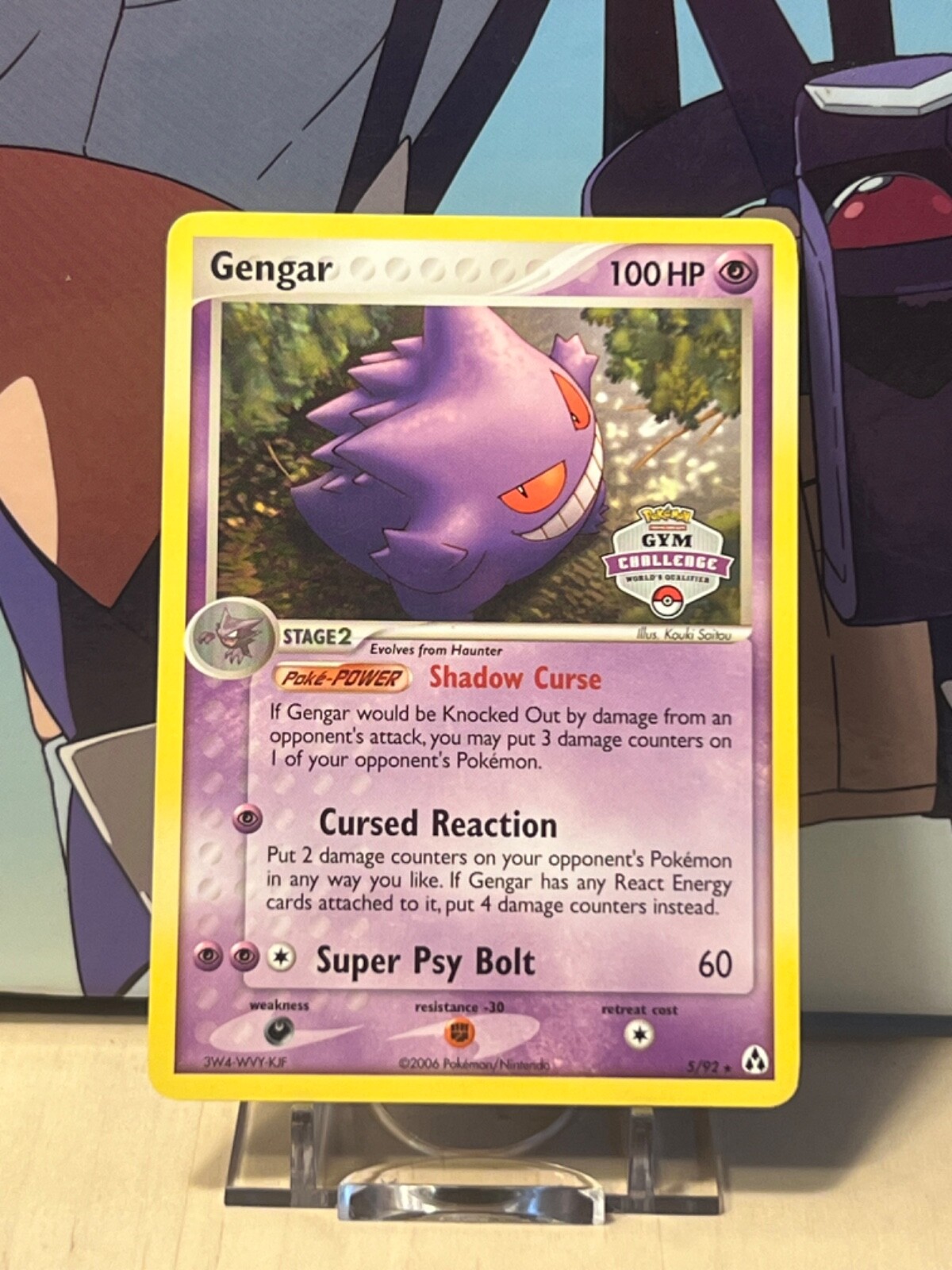 Gengar 5/92 EX Legend Maker Gym Challenge Stamped - LP