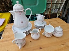 Alt Tirschenreuth 1838 Rosengarten ? Kaffeeservice / Teeservice ca 1950  23 tlg.