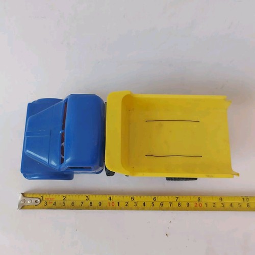 Vintage PRAGA Dump Truck Plastic & Tin Friction Toy ITES Czechoslovakia 70s - Picture 15 of 15