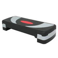 Adjust 4" - 6" - 8" Fitness Stepper Workout W/ Risers 31'' Exercise Aerobic Step