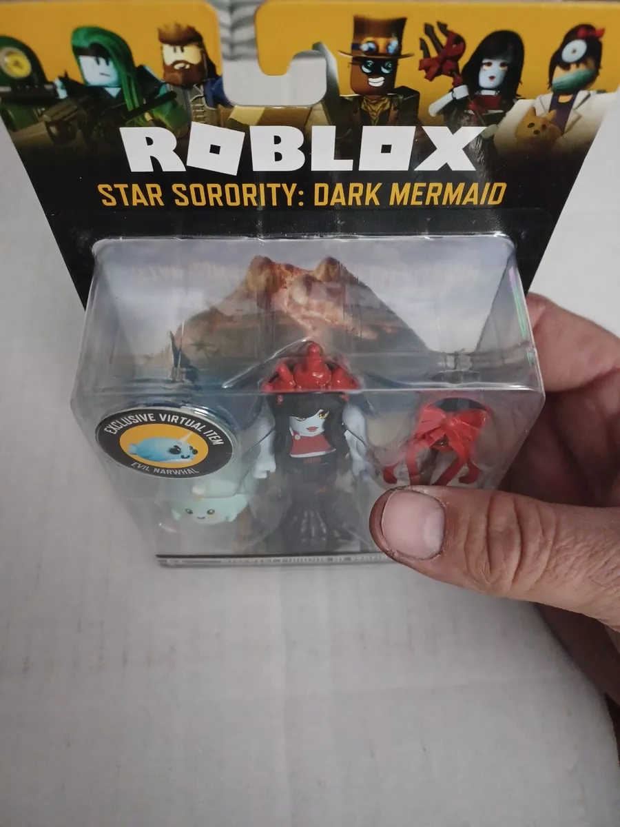 Roblox Star Sorority: Dark Mermaid Exclusive Virtual Item Evil Narwhal Jazwares