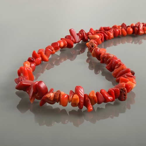 Naturale Rosso Agata 3-5mm Pepite Uncut Catena 925 Argento 18 " Collana Regalo - 第 1/6 張圖片