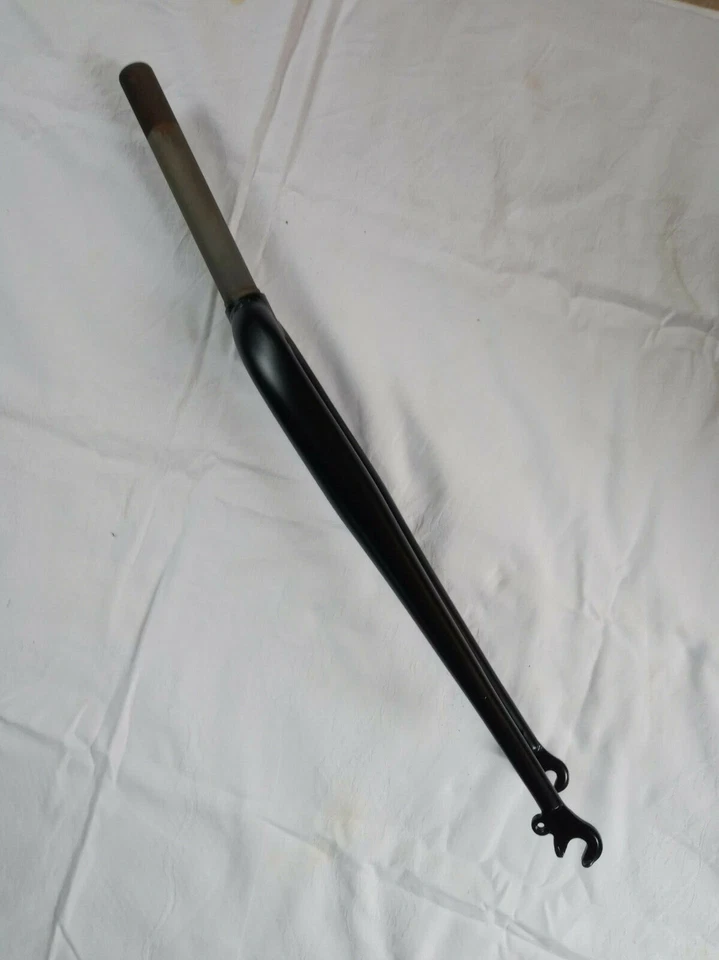 New 24" Black Touring Road Bike Steel RIGID FORKS 1" Threaded x 148mm stem - Image 4 of 4