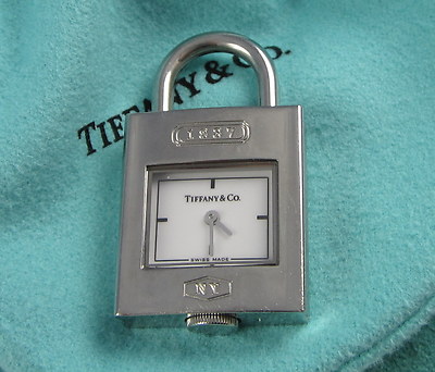 Tiffany & Co.  watch charm Tiffany & Co. 1837 White Dial Padlock Stainless Steel Charm  main image 3