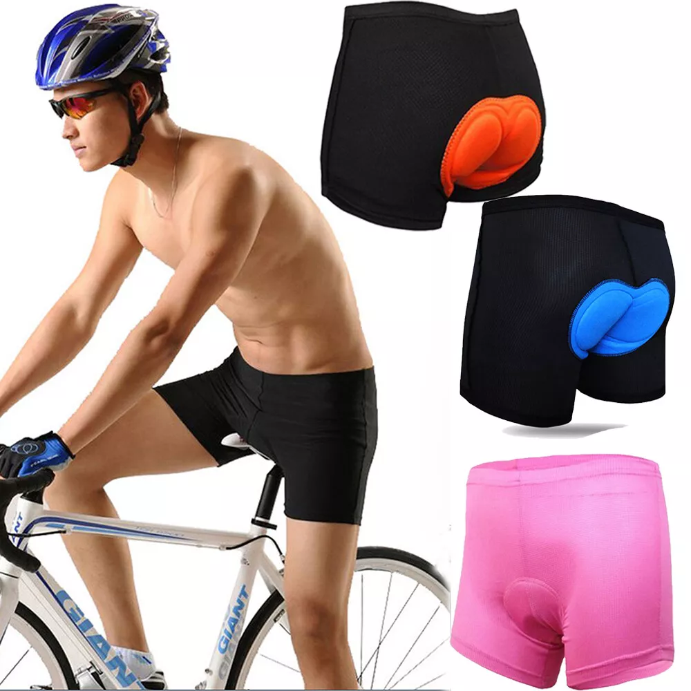 Men Women Cycling Shorts Bicycle Bike Underwear Pants With Sponge Gel 3D  Padded