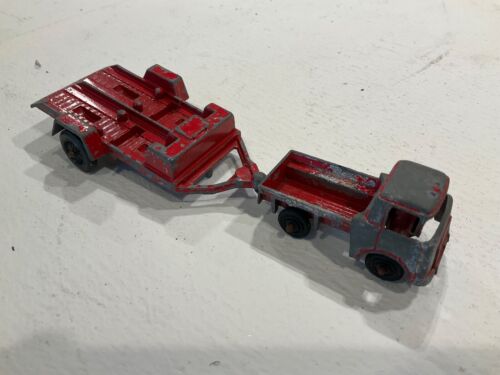 VINTAGE 1969 TootsieToy Trailor ~Truck Hauling truck 1/64 6” Total Length - Picture 2 of 5