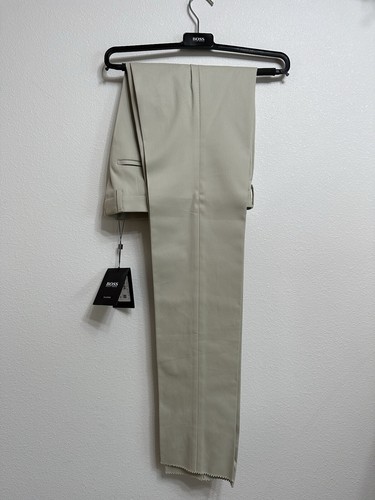 NWT $248 Hugo Boss Men's T-Borden Tailored Beige Casual Pants Khaki Size 28R - Picture 2 of 12