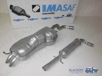Imasaf Auspuffanlage Ab Kat für VW Golf 4 IV 2.0 85KW 98-04 | Mitteltopf+Endtopf