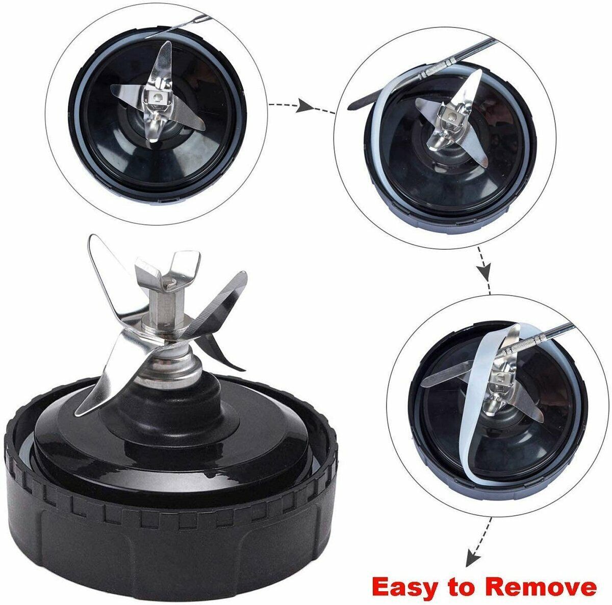 4 Pack Gasket Rubber Sealing ORing For Nutri Ninja 1000W Ninja Blender