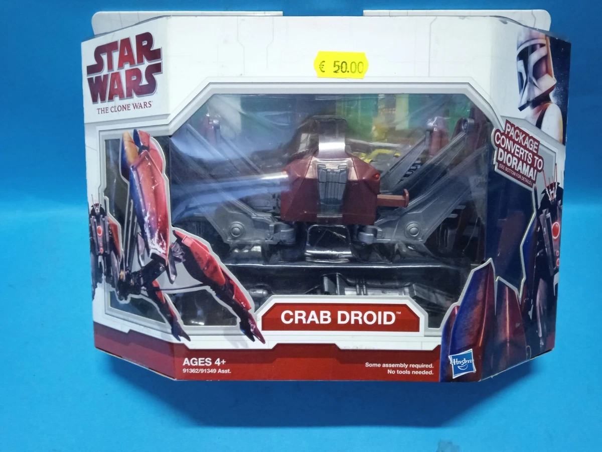 Figura de acción Star Wars The Clone Wars Crab Droid Hasbro