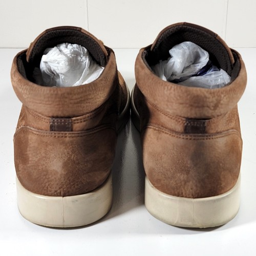 ECCO Chukka Boots Sneakers Uomo Taglia 44/10-10.5 Street Lite Chukka Marrone Nubuck - Foto 7 di 11