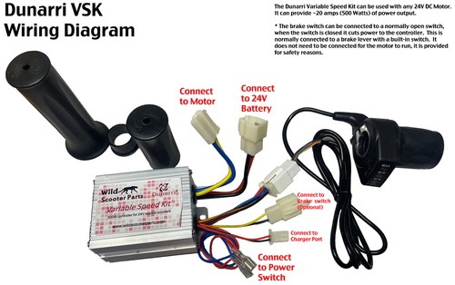 Razor E300 & E200 Variable Speed Kit - throttle and controller, electrical kit - Picture 2 of 2