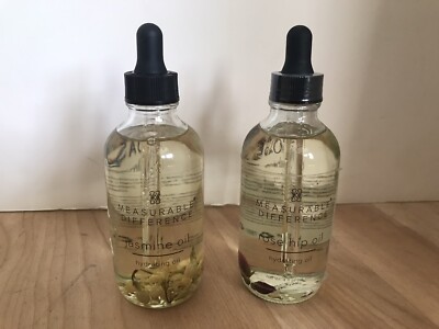 New Lot Measurable Difference 4 oz Jasmine Rose Hip Oil Face Body Hydrating Calm