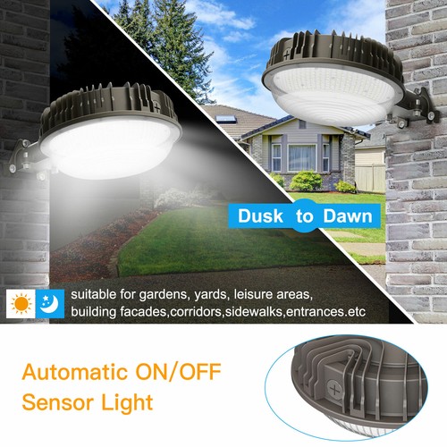 120W LED Barn Yard Light Dusk to Dawn Garden Backyard Security Area Floodlights - Picture 6 of 12