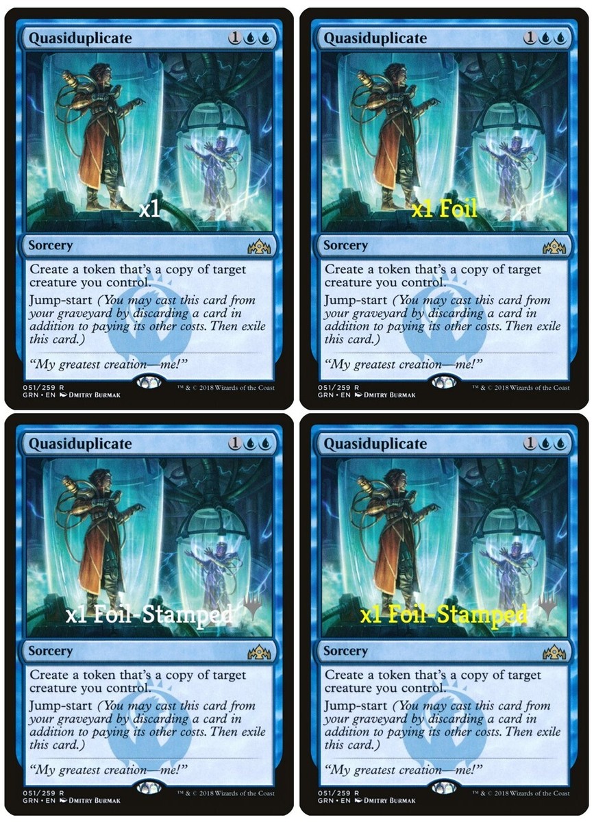 Quasiduplicate 1x FOIL GRN MTG Guilds of Ravnica Rare MINT blue Quasiduplicate 1x FOIL GRN MTG Guilds of Ravnica Rare MINT blue