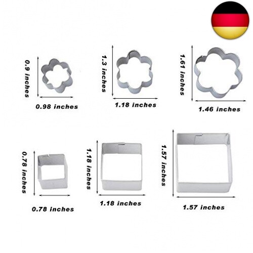 Mini Geometrische Cookie Keks Ausstecher Set, 24 Stücke Metall Ausstechformen - Bild 5 von 9