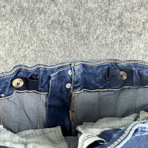 Abercrombie Kids Jeans Girls 11 12 High Rise Flare Med Wash Western Boho Stretch - Picture 9 of 15