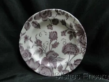 Spode Kingsley, Plum Florals on White, England: NEW Salad Plate (s), 7 1/2"