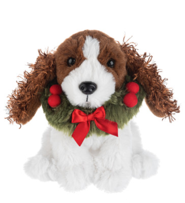 Ganz Yuletide Pets Plush 7'' Cocker Spaniel HX11889 New with Tags