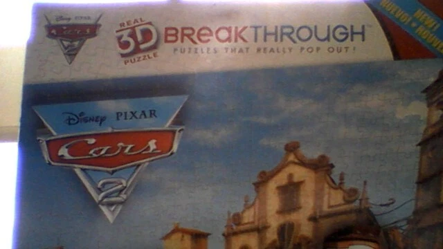 DISNEY PIXAR CARS 2  3D BREAK THROUGH ( PUZZLE THAT REALLY POP OUT ! ) 18"X24" - Image 3 of 4