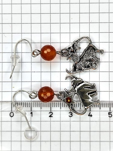 Kleine Sternzeichen-Ohrringe STIER Geburtsstein APRIL MAI 1.2.3. Dekade Schmuck - Bild 14 von 56