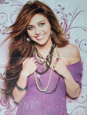 MILEY CYRUS - A2 Poster (XL 42x55cm) - ULTRA RARE Sammlung Plakat German Magazin