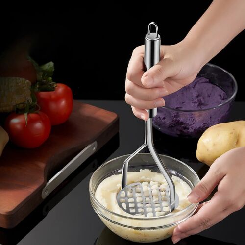 Stainless Steel Potato Masher Ricer Grater Heavy Tool Crusher Kitchen Acceesory