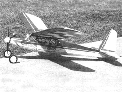Dallaire Sportster F/F Cabin 47'' Wingspan RC Model Airplane Printed Plans