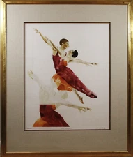 Gatja Helgart Rothe (American,1935 - 2007) "Ballet Picture II" Original Print 