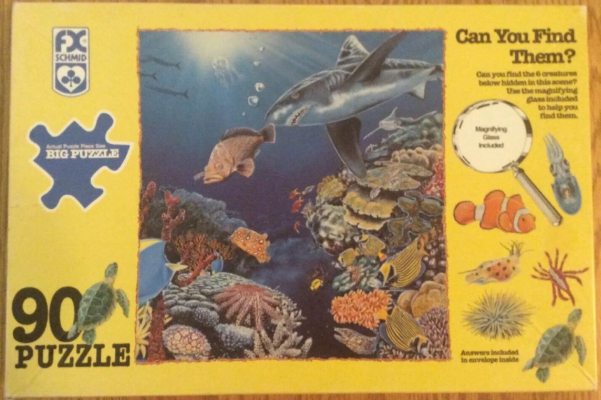 Fx Schmid 90 Piece Puzzle Can You Find? Big Pieces 100% +