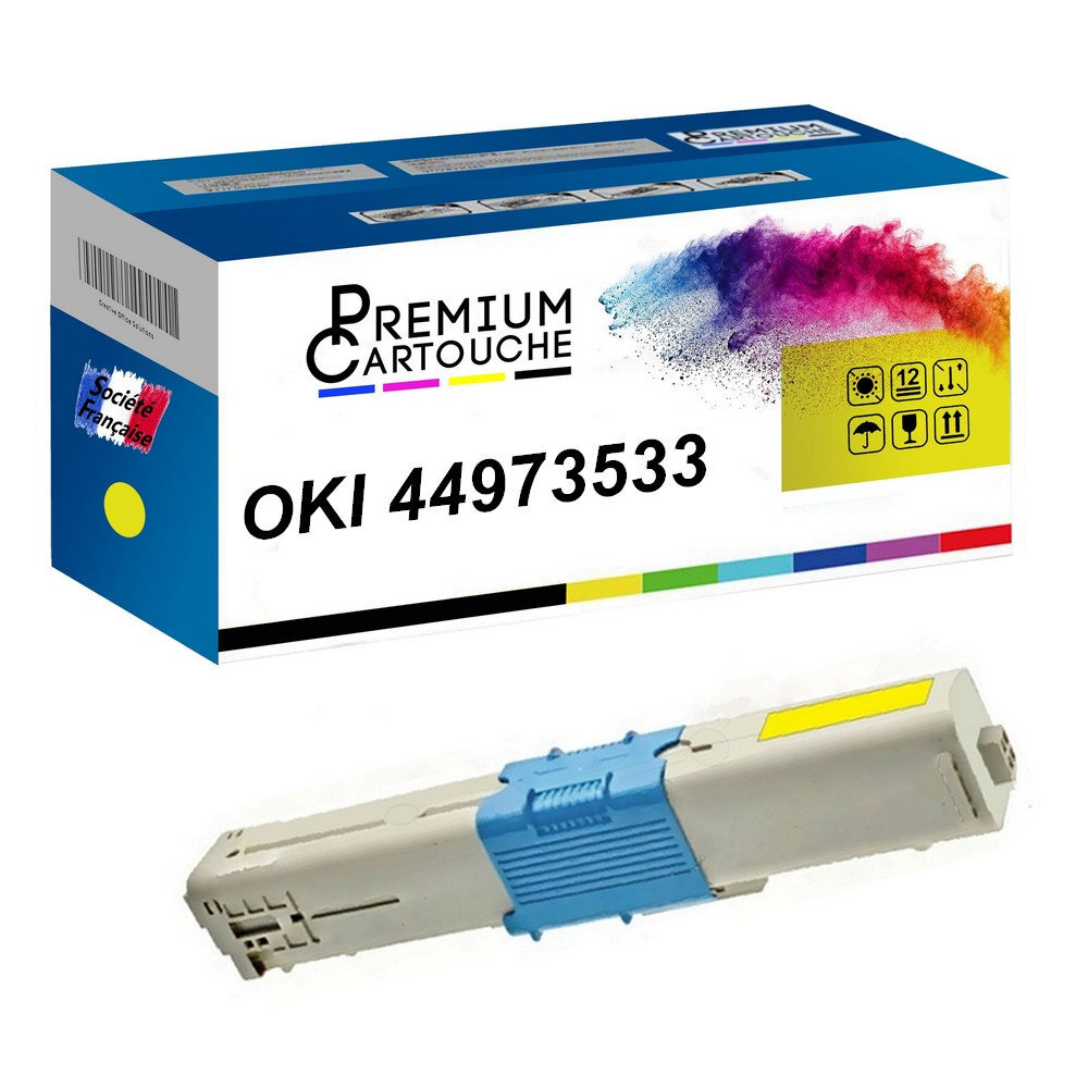 Toner 44973533 jaune pour imprimante laser couleur de bureau