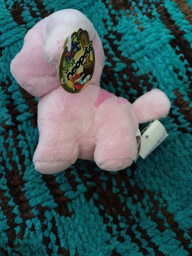 6" Neopets Pink Poogle Plush Stuffed Animal Thinkway Toys 2004 W/ Tags - Picture 4 of 9