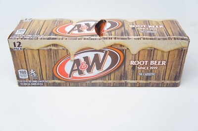A&W Root Beer No Caffeine, 12 oz (12 Pack)
