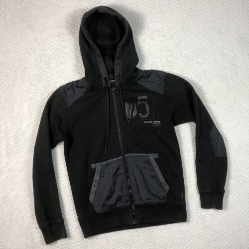 Jack Jones Full Zip Hoodie Mens Brett Sweat 8/9-09 Black Small S - Picture 2 of 21