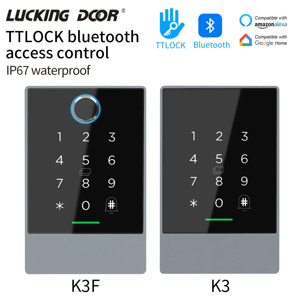 TTlock Smart Mortise Lock NFC Tag Fingerprint Door Sensor G2 Gateway Phone App