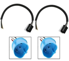 Wire Pigtail Male Extension 9007 Two Harness Headlight Plug Connector Socket Fit