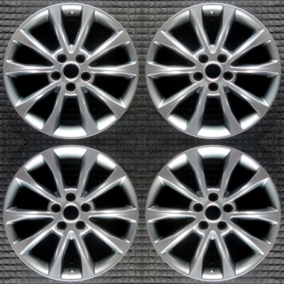 Ford Fusion Hyper Silver 17 OEM Wheel Set 2017 to 2018